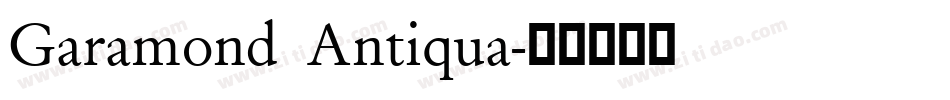 Garamond Antiqua字体转换